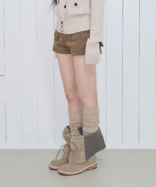 MULTI POCKET CARGO SHORTS CAMEL