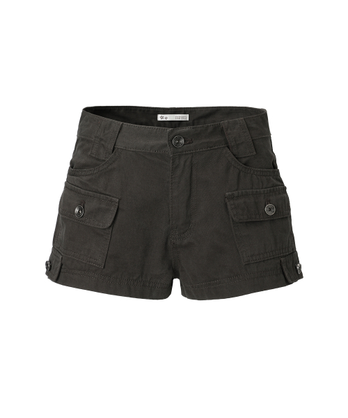 MULTI POCKET CARGO SHORTS DEEP BROWN