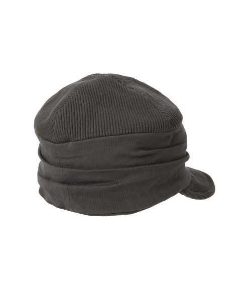 MIX DRAPED CAP MOCHA