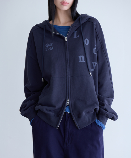 Londy Hoodie Zip-up, M.GREY