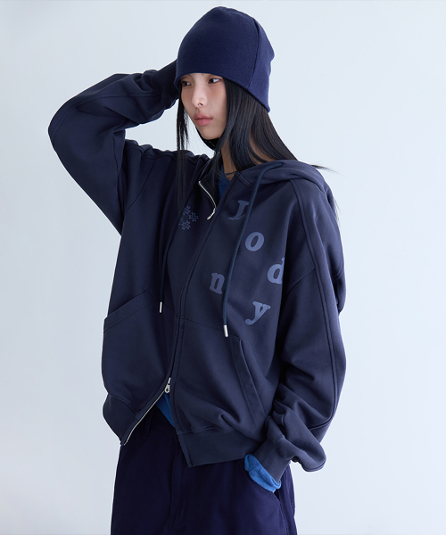 Londy Hoodie Zip-up, NAVY