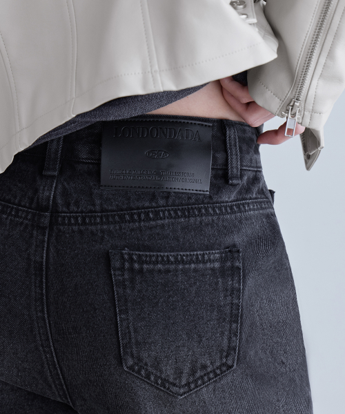 Paneled Slim Flare Jeans, BLUE