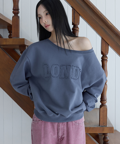 LONDY Cut Off Sweatshirt, BLUE