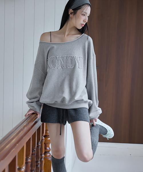 LONDY Cut Off Sweatshirt, M.GREY