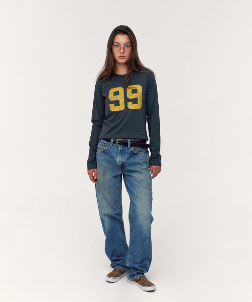 99 Long Sleeve Tee Charcoal