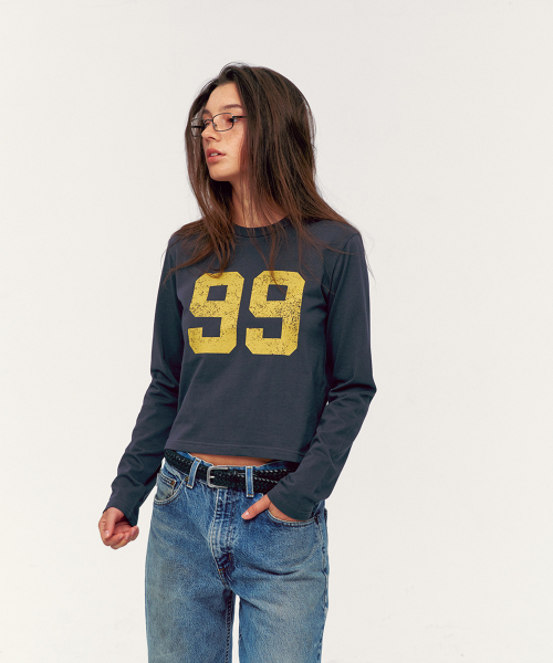 99 Long Sleeve Tee Charcoal