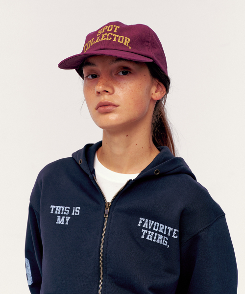 T.I.F Hooded Zip-Up Navy