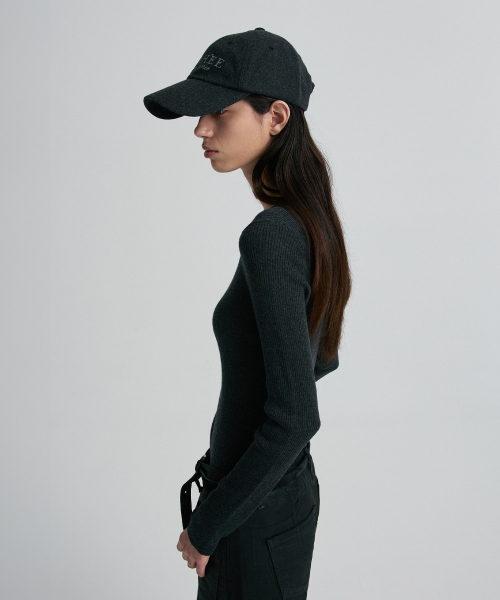 WOOL BALL CAP MELANGE GRAY