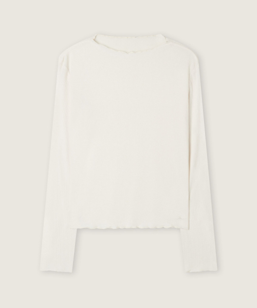 Wavy Neck Rib T Shirt RMLWG4TR15