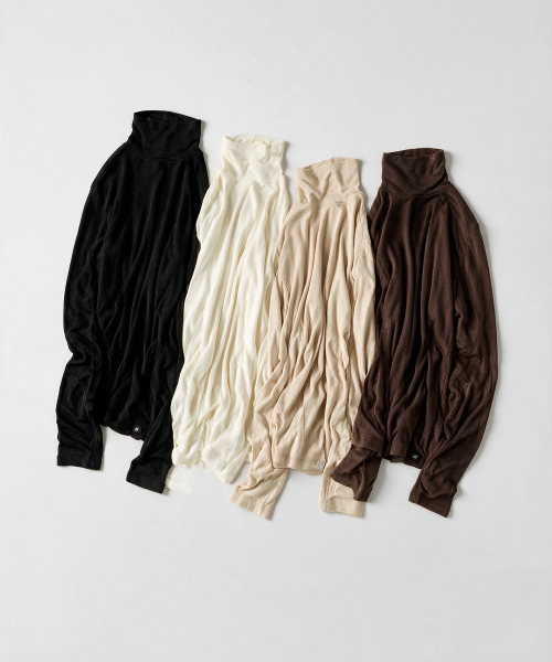 [OLDE] Wool Tencel Turtleneck T Shirt RMLWG4TA17
