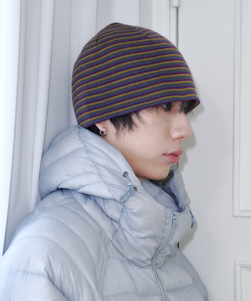 211 Stripe Beanie (Dark Gray)