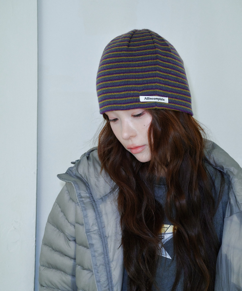 211 Stripe Beanie (Dark Gray)