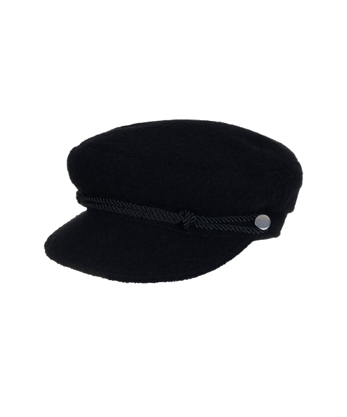 Wool Knotted Rope Marin Cap (Black)