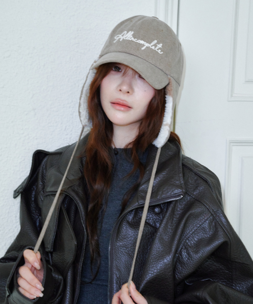 Dalmasian Earflap Cap (Brown)