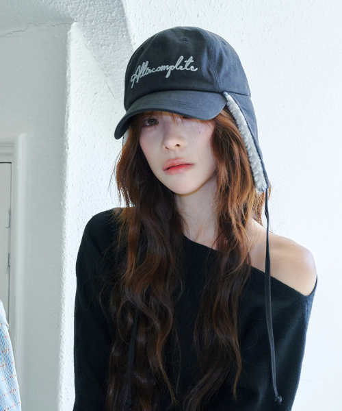 Dalmasian Earflap Cap (Black)
