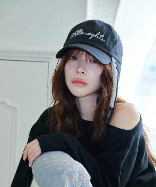 Dalmasian Earflap Cap (Black)