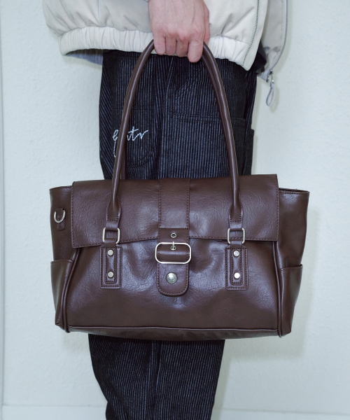 Cleo Loose Shoulder Bag (Brown)