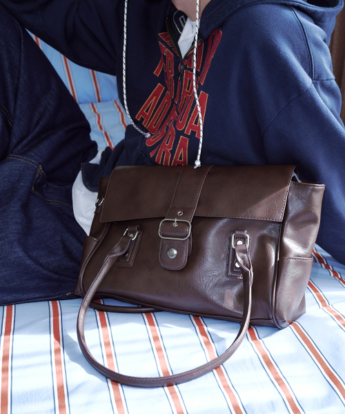 Cleo Loose Shoulder Bag (Brown)