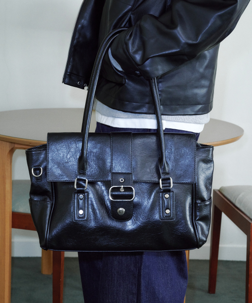 Cleo Loose Shoulder Bag (Black)