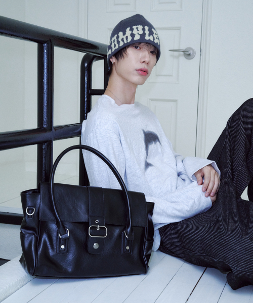 Cleo Loose Shoulder Bag (Black)