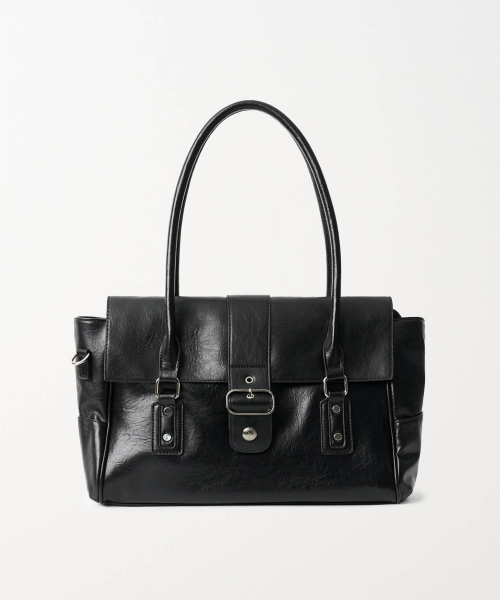 Cleo Loose Shoulder Bag (Black)