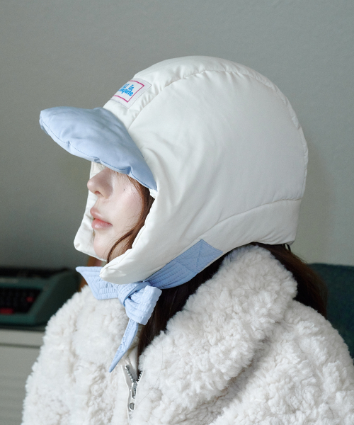 Panda Padding Balaclava (Sky Blue & Ivory)