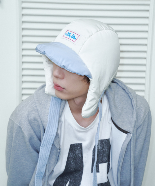 Panda Padding Balaclava (Sky Blue & Ivory)