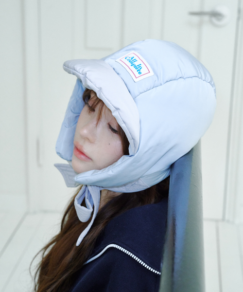 판다 패딩 바라클라바 (그레이 & 스카이블루)