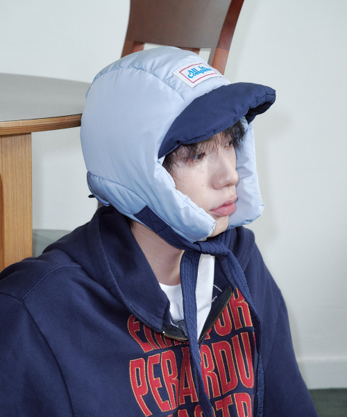 Panda Padding Balaclava (Navy & Sky Blue)
