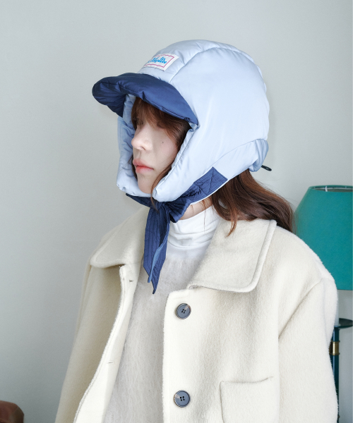 Panda Padding Balaclava (Navy & Sky Blue)