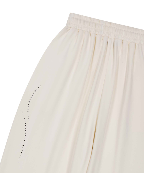 Hotfix Star Wide Sweatpants / Ivory
