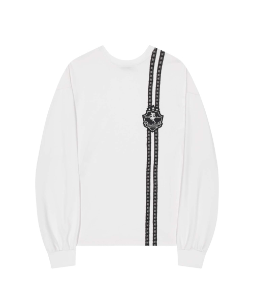 Lace Track Patch Long Sleeve / Off White