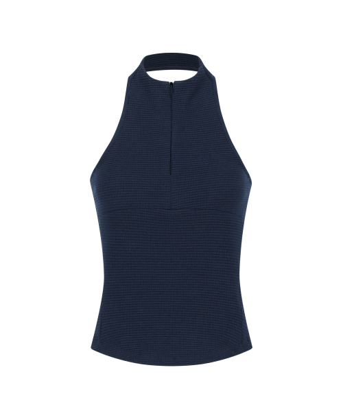 Detachable Bolero Half Zip-up / Navy