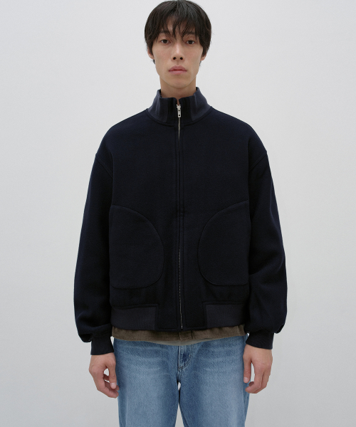 Tasmania Wool Tanker Jacket NAVY