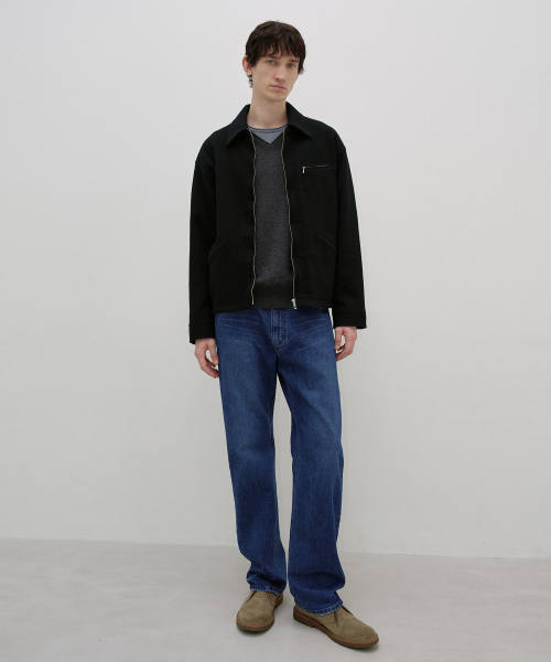 Vintage Wool Sports Jacket BLACK