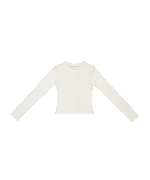 Hailey Fitted Cardigan / Ivory