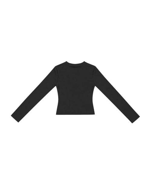 Hailey Fitted Cardigan / Black