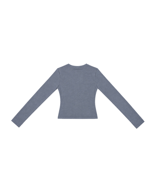 Hailey Fitted Cardigan / Grey