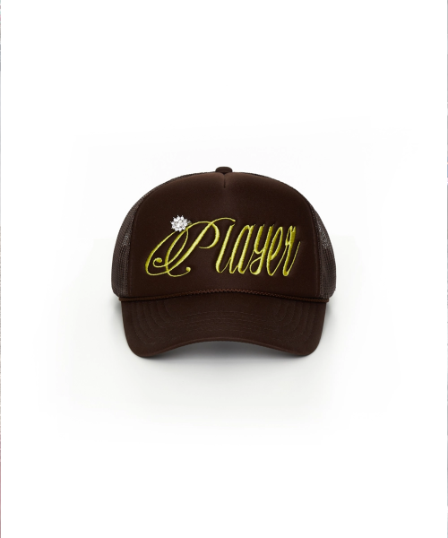 Player Gem Trucker Hat (Brown)