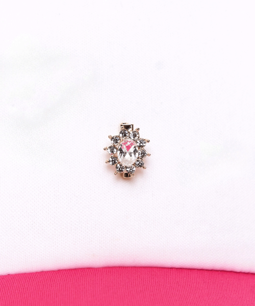 Rose Gem Mesh Cap (Pink)