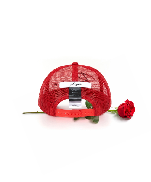 Rose Gem Mesh Cap (Red)