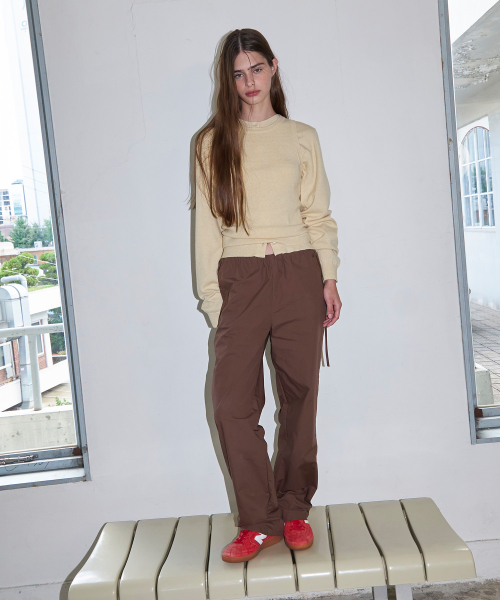 A Wool Cardigan (Butter) Set