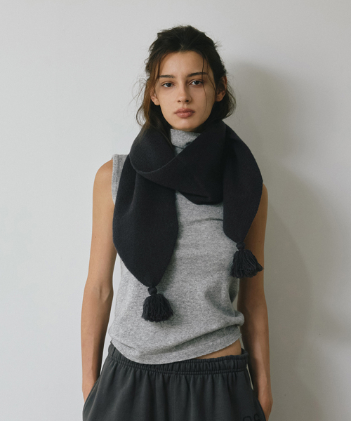 Wholegarment 100 Wool Mufflers (Charcoal)