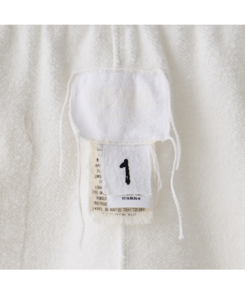 Tuewid relaxed light fleece sweatshorts in white classic cotton