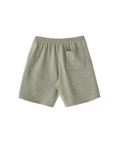 Tuewid relaxed light-fleece sweatshorts in sage green offline therapy