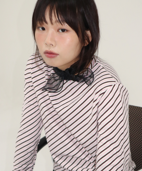 organza petit scarf - black