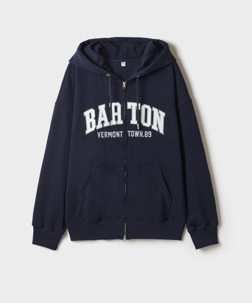 BARTON Applique Hoodie Zip Up_SPMZG49C50