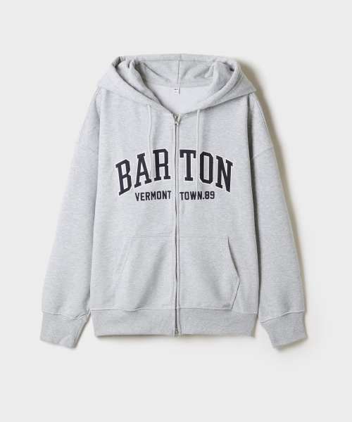BARTON Applique Hoodie Zip Up_SPMZG49C50