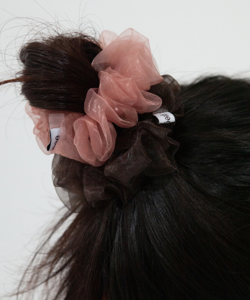 organza daily scrunchie (4color)