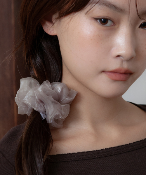 organza daily scrunchie (4color)